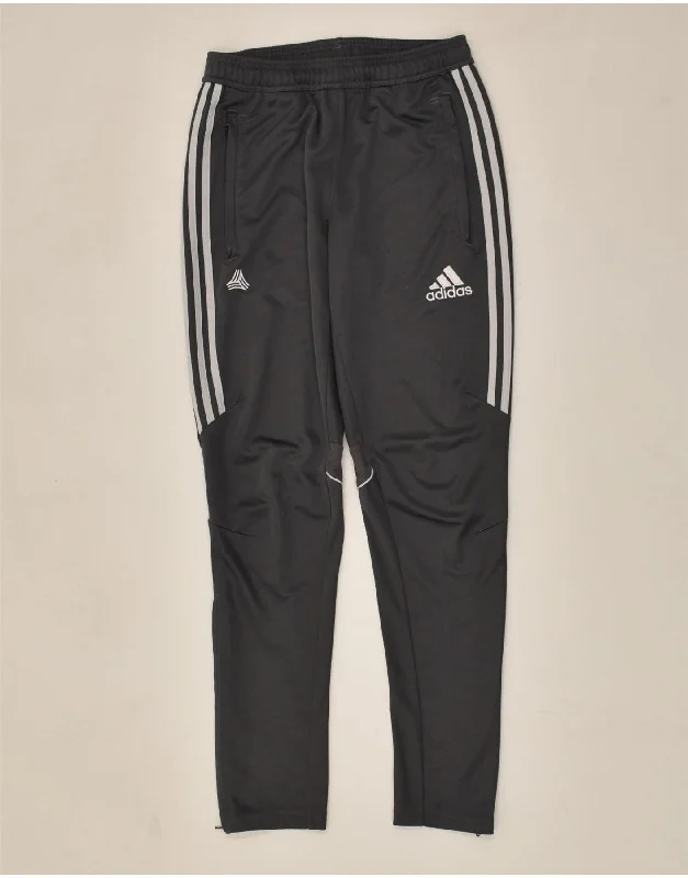 ADIDAS Womens Climalite Tracksuit Trousers UK 10 Small Grey Polyester