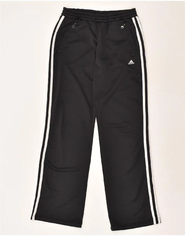 ADIDAS Womens Tracksuit Trousers UK 10 Small  Black Polyester