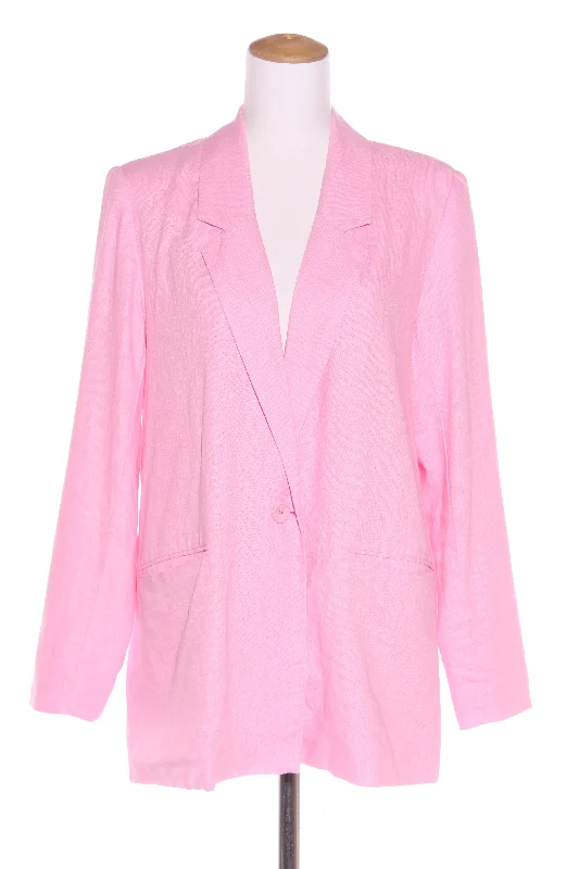 ANKO (LN) Linen blend pink boyfriend blazer! 12