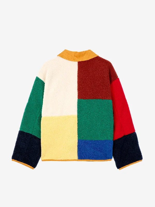 Bobo Choses Colour Block Sheepskin Jacket Multicolour