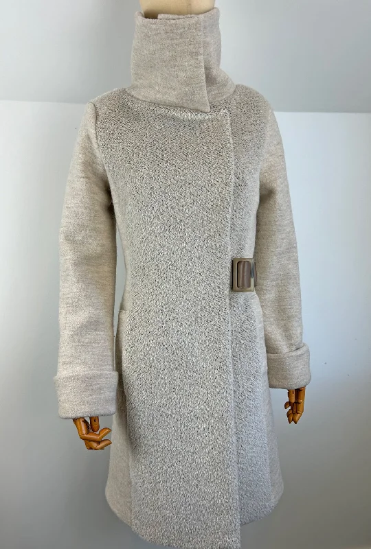 COWL NECK COAT · salt