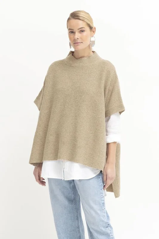 ELK - Obal wool poncho - Oatmeal! O/S