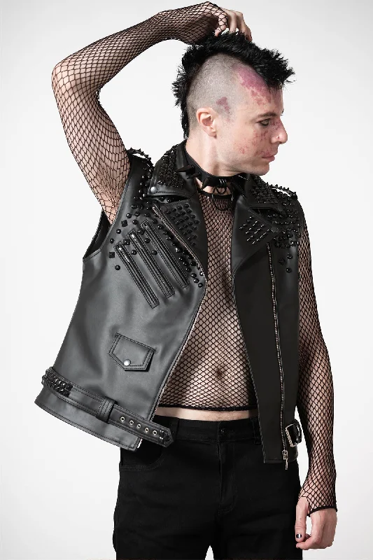 Doom Leather Vest [FAUX LEATHER]