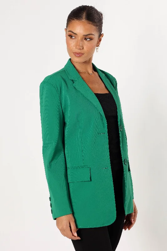 Eileen Fitted Blazer - Green