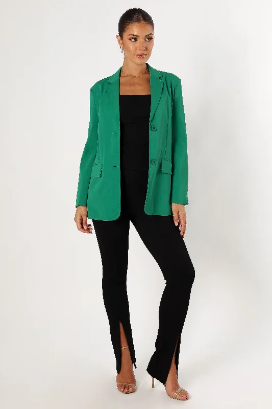 Eileen Fitted Blazer - Green