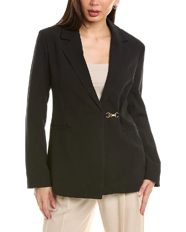 Ellen Tracy Clasp Front Blazer