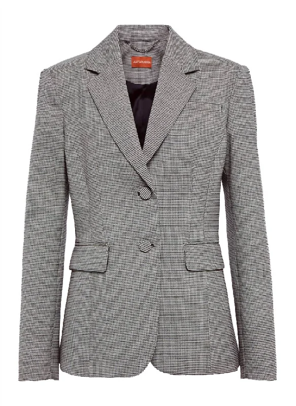 Fenice Jacket In Houndstooth