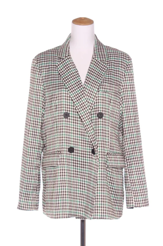 KETZ-KE - Houndstooth green check blazer! 16