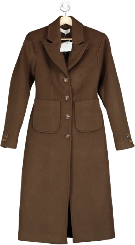 L'academie Brown X Marianna Long Coat UK XS