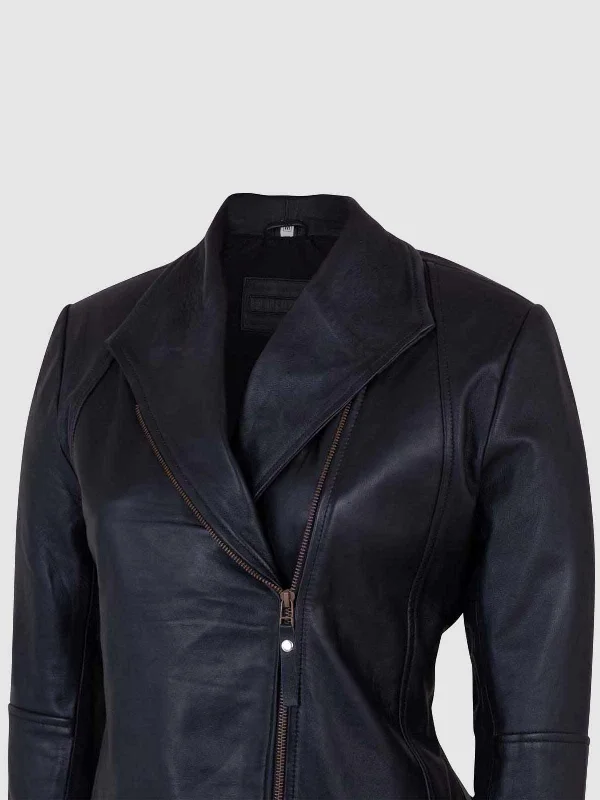 Slim Black Leather Jacket