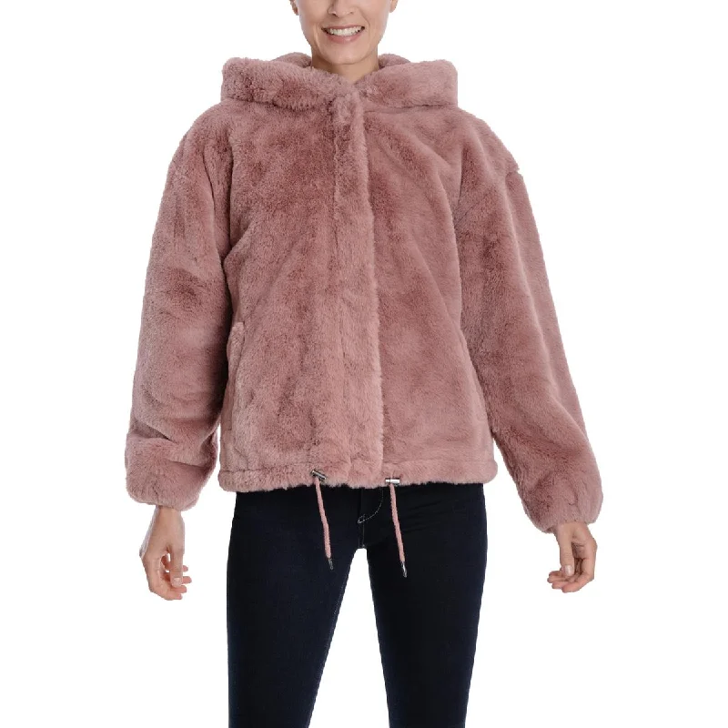 Lucky Brand Women's Soft Faux Fur Hooded Jacket