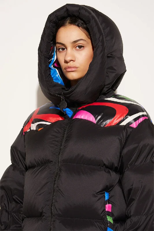 Marmo-Print Puffer Jacket