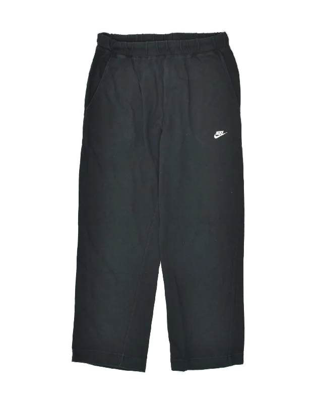 NIKE Womens Tracksuit Trousers UK 10 Small Black Cotton