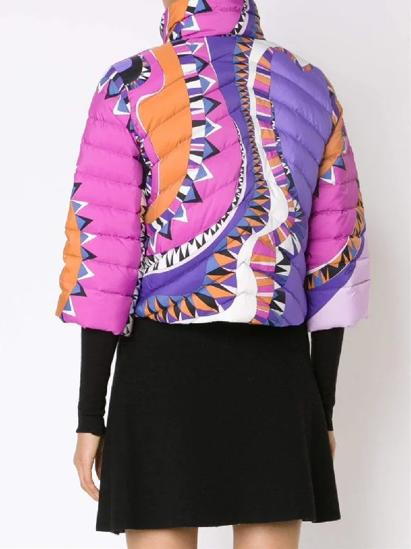 Nikki Print Puffer Jacket