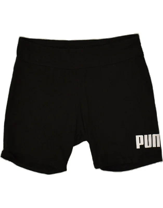 PUMA Womens Graphic Sport Shorts 3XL Black Cotton