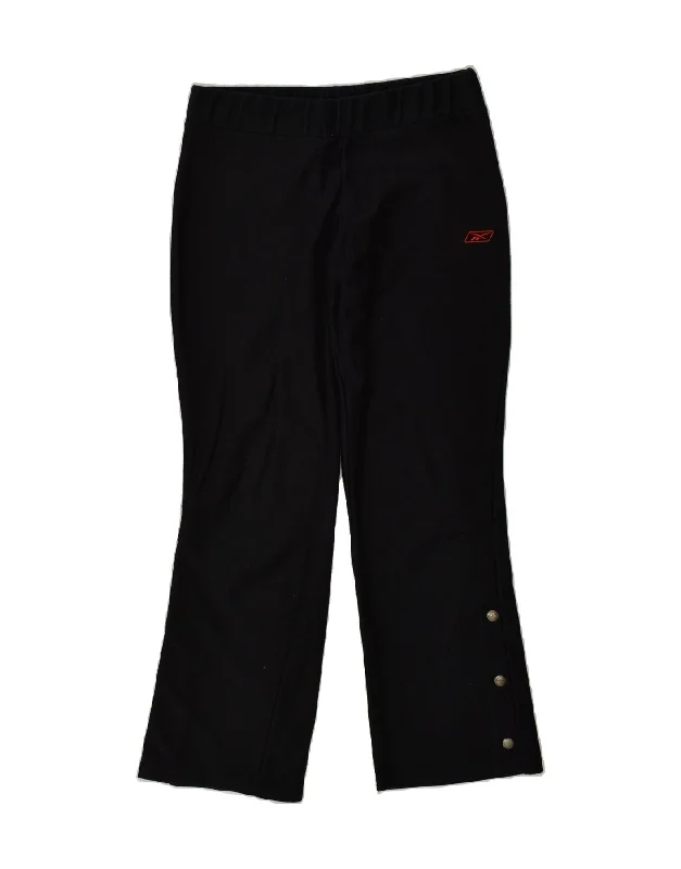 REEBOK Womens Tracksuit Trousers UK 10 Small Black Polyester