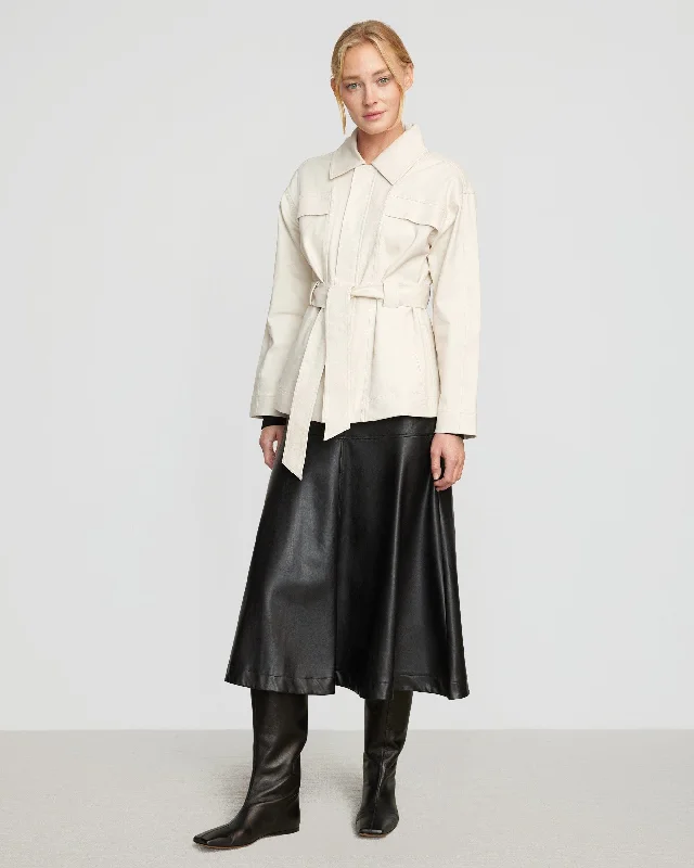 Sawyer Cotton Twill Belted Utility Jacket