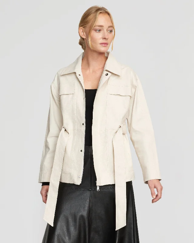 Sawyer Cotton Twill Belted Utility Jacket