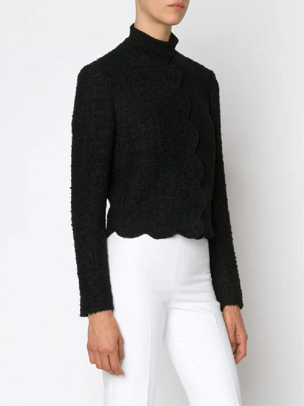 Scalloped Crop Jacket