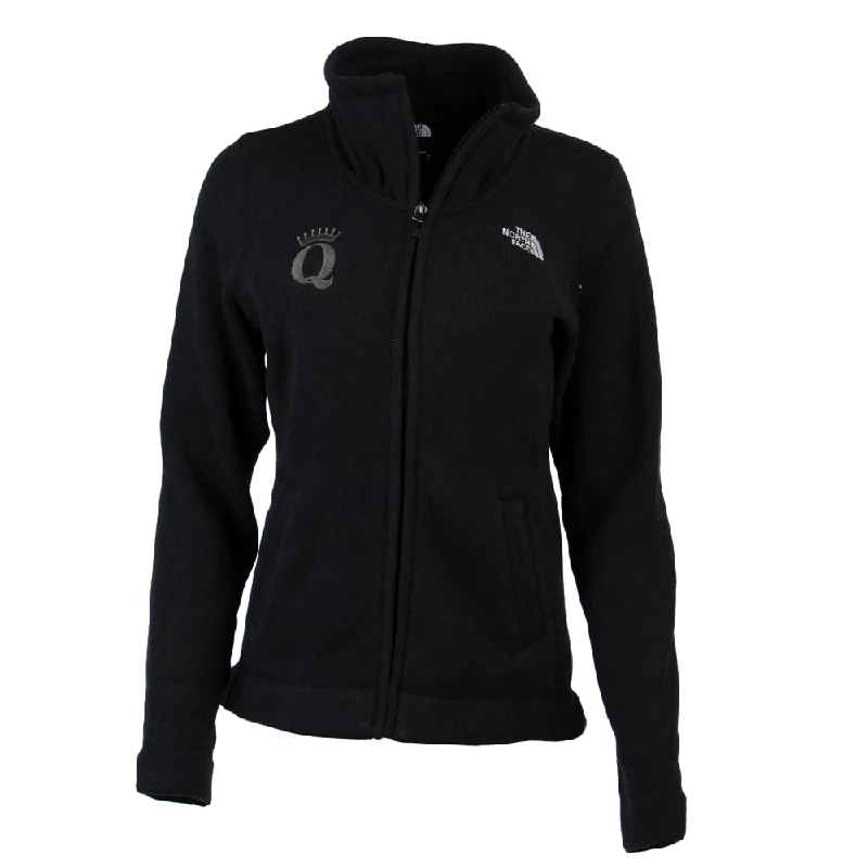 QFC-315 | Women's North Face Sweater Fleece Jacket- Black Heather