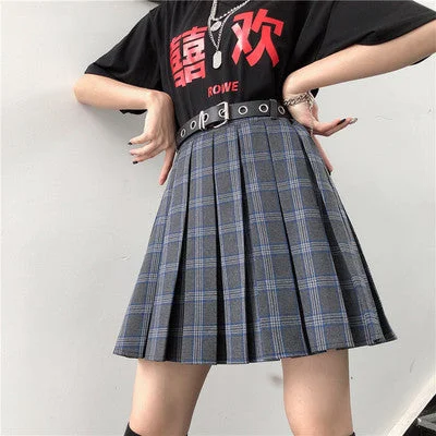 Korea ins girl Harajuku large size pleated skirt YV42539