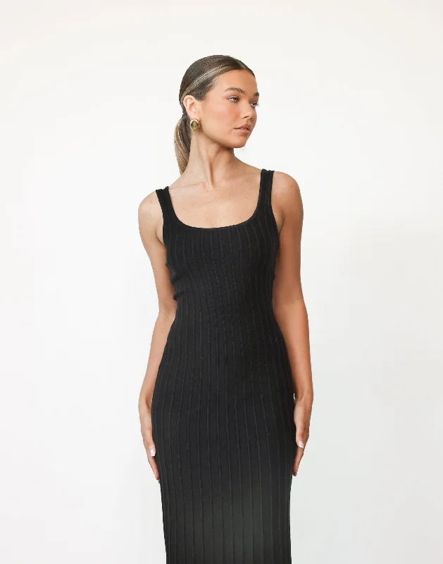 Marzia Maxi Dress (Black)