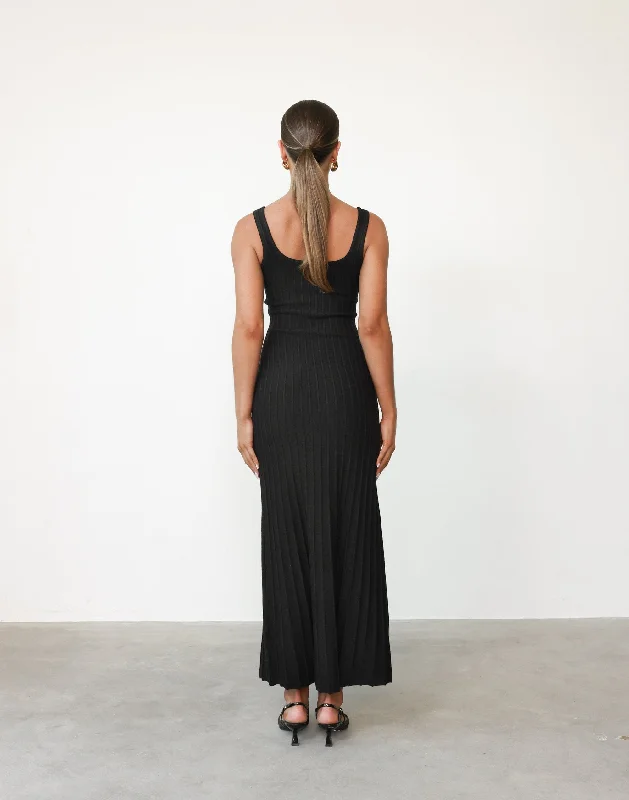 Marzia Maxi Dress (Black)