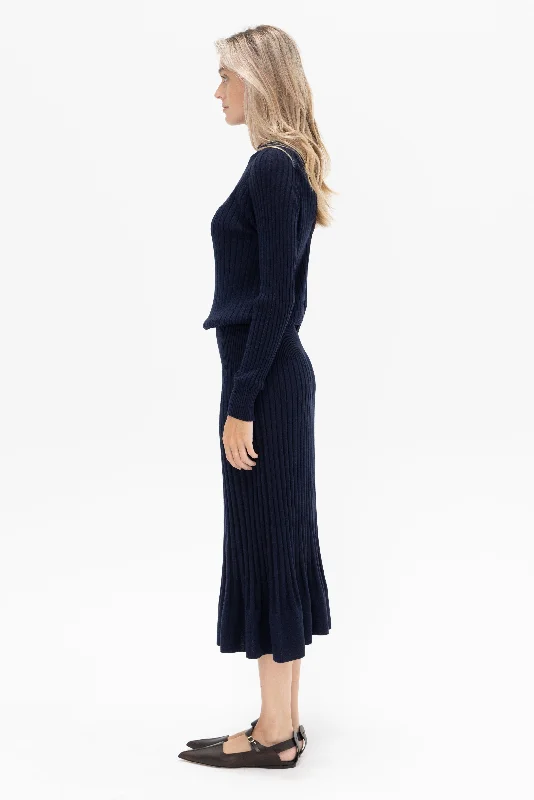 Eden Knit Dress, Navy