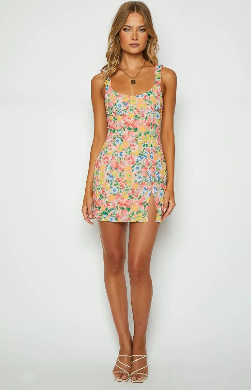 Rihanna Multi Floral Mini Dress