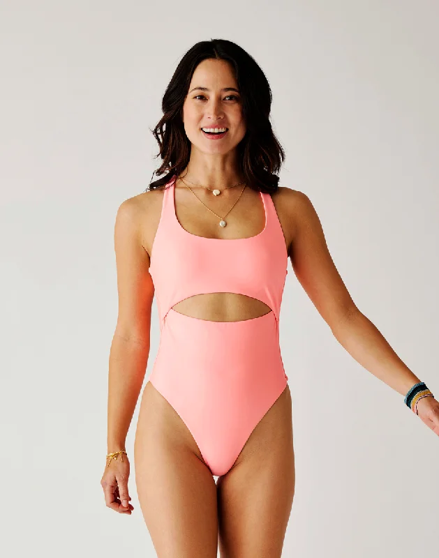 Sonny Compression One Piece: Electric Coral