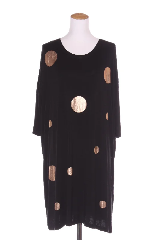 TIRELLI - Rose gold foil spot dress! 14-16