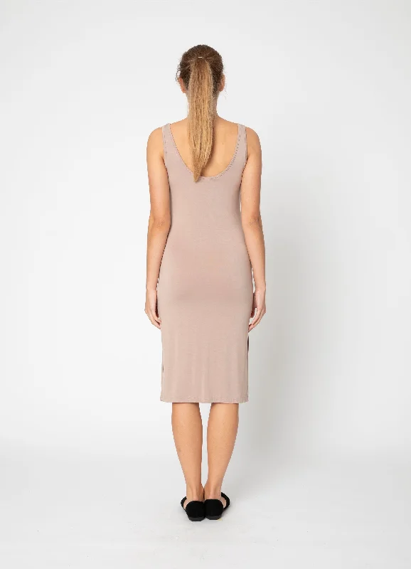 Two by Two Rayon Slip Nude