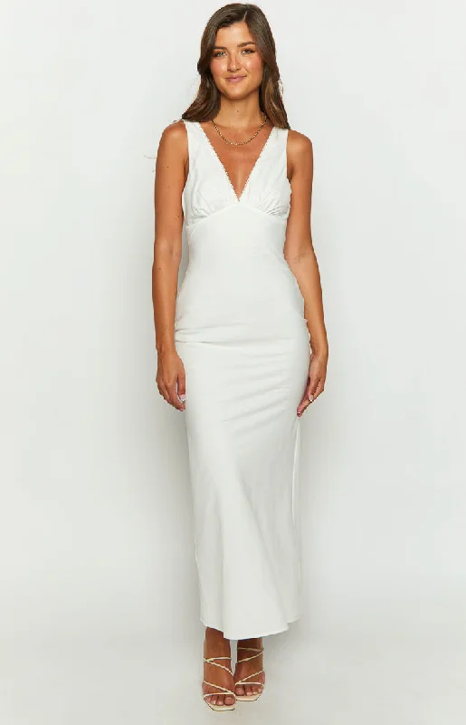 Vira White Maxi Dress