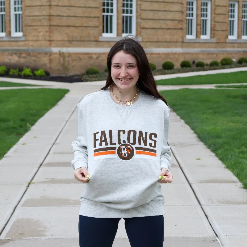 CD Falcons Peekaboo Striped Vintage Crew