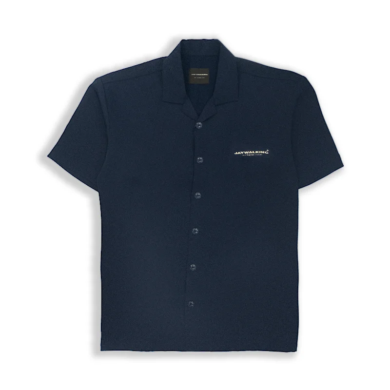 CUBAN SHIRT IN NAVY [UNISEX]