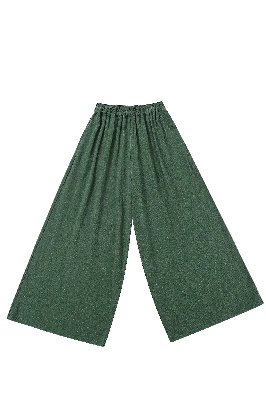 Forest Green Linen Vest and Pants Set