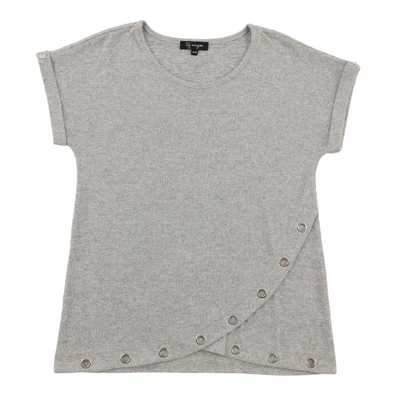 lily morgan Women's Top with Grommet Details