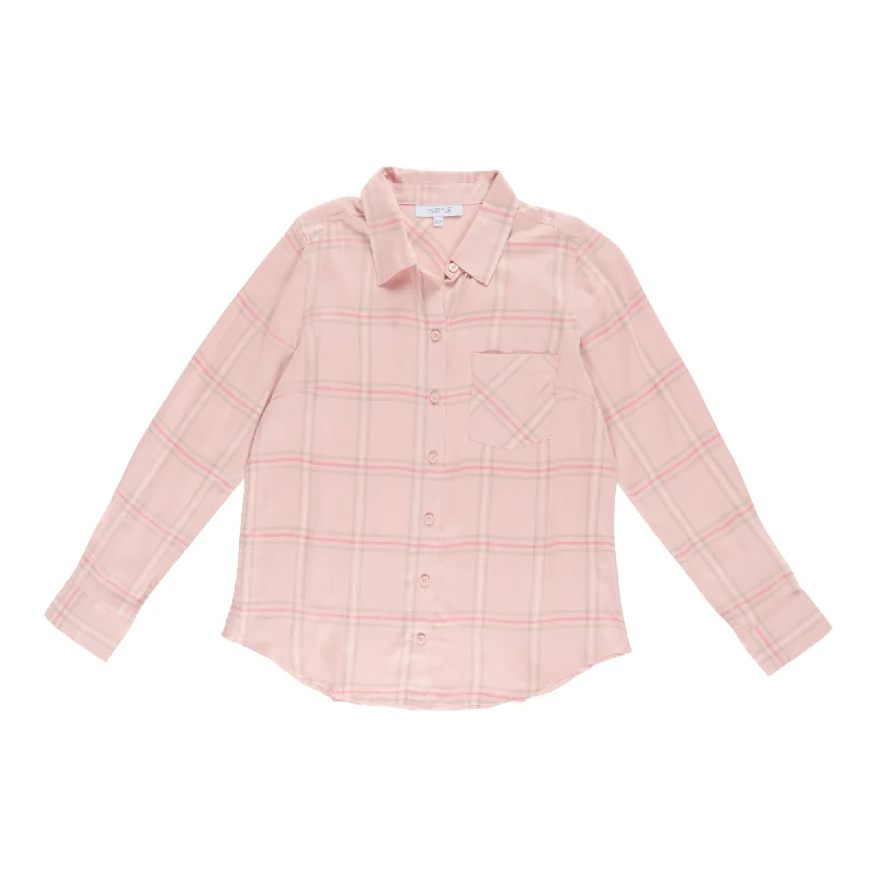 mySTYLE Women's Plaid Twill Shirt