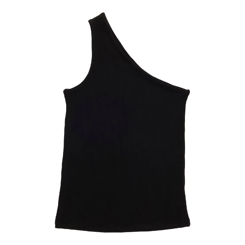 mySTYLE Women's Ribbed Asymmetrical Tank Top