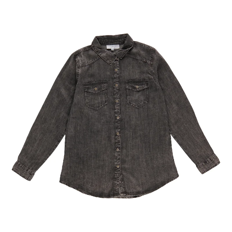 mySTYLE Women's Denim Button Shirt