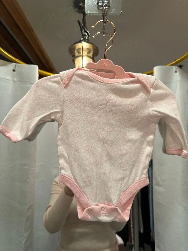 Newborn Onesie with Pink Trim