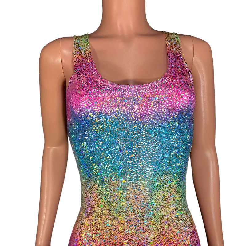 Rainbow Avatar Holographic Bodysuit