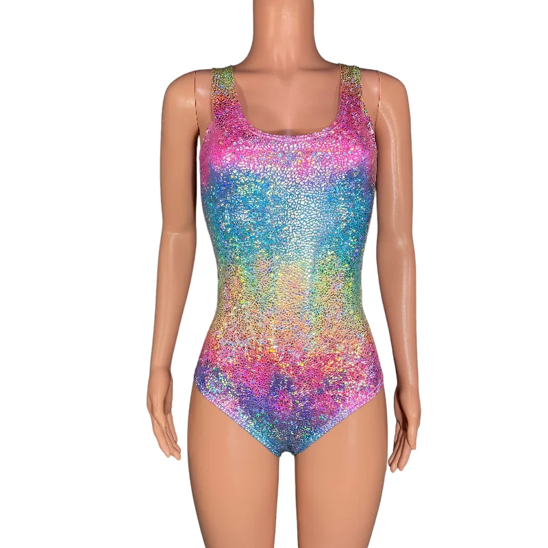 Rainbow Avatar Holographic Bodysuit