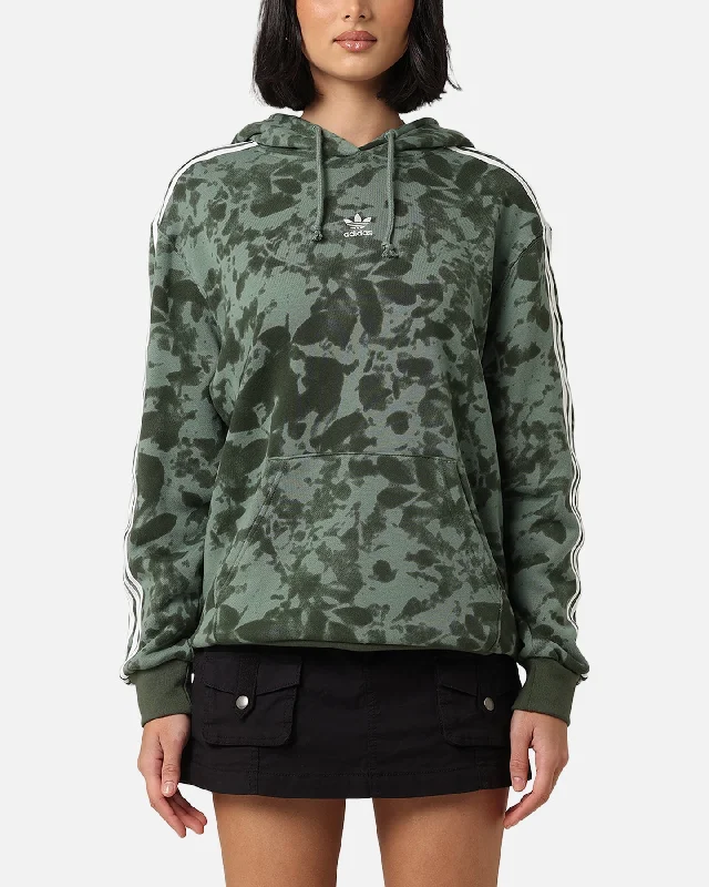 Adidas Women's AOP Hoodie Trace Green