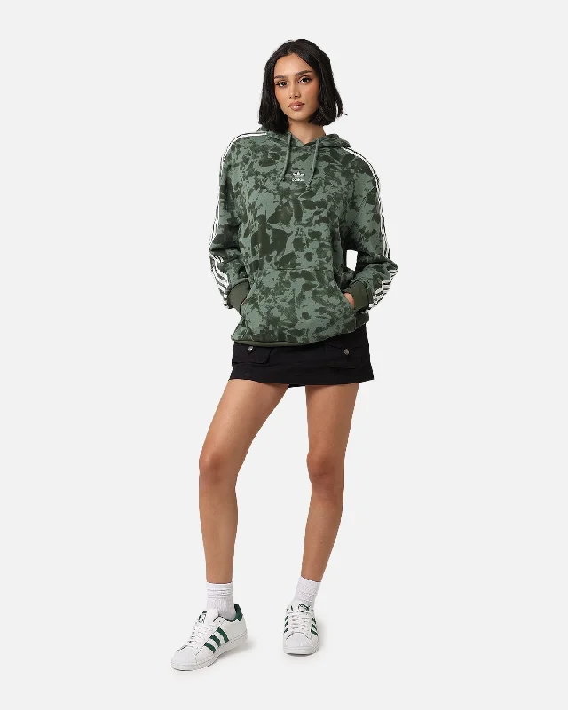 Adidas Women's AOP Hoodie Trace Green