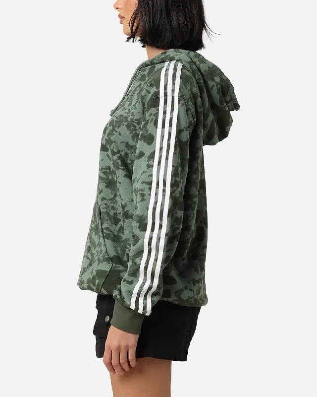 Adidas Women's AOP Hoodie Trace Green