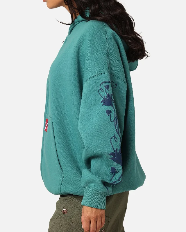 Carre Flower Bomb Full Zip Hoodie Oxidized Green