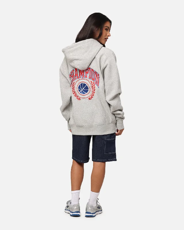 Champion Reverse Weave Field Basketball Hoodie Oxford Heather