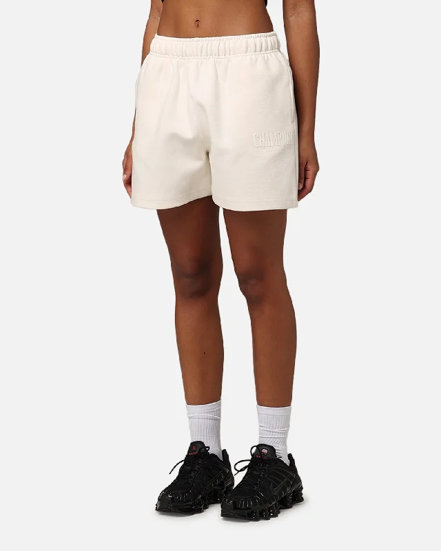 Champion Women's Rochester Base Shorts White Ferrari