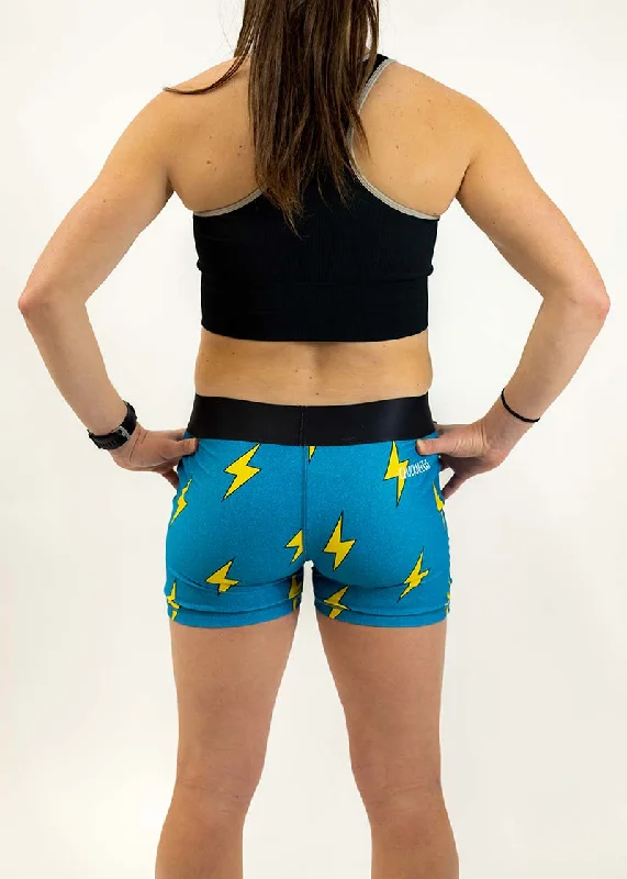 Women's Blue Bolts 3"" Compression Shorts